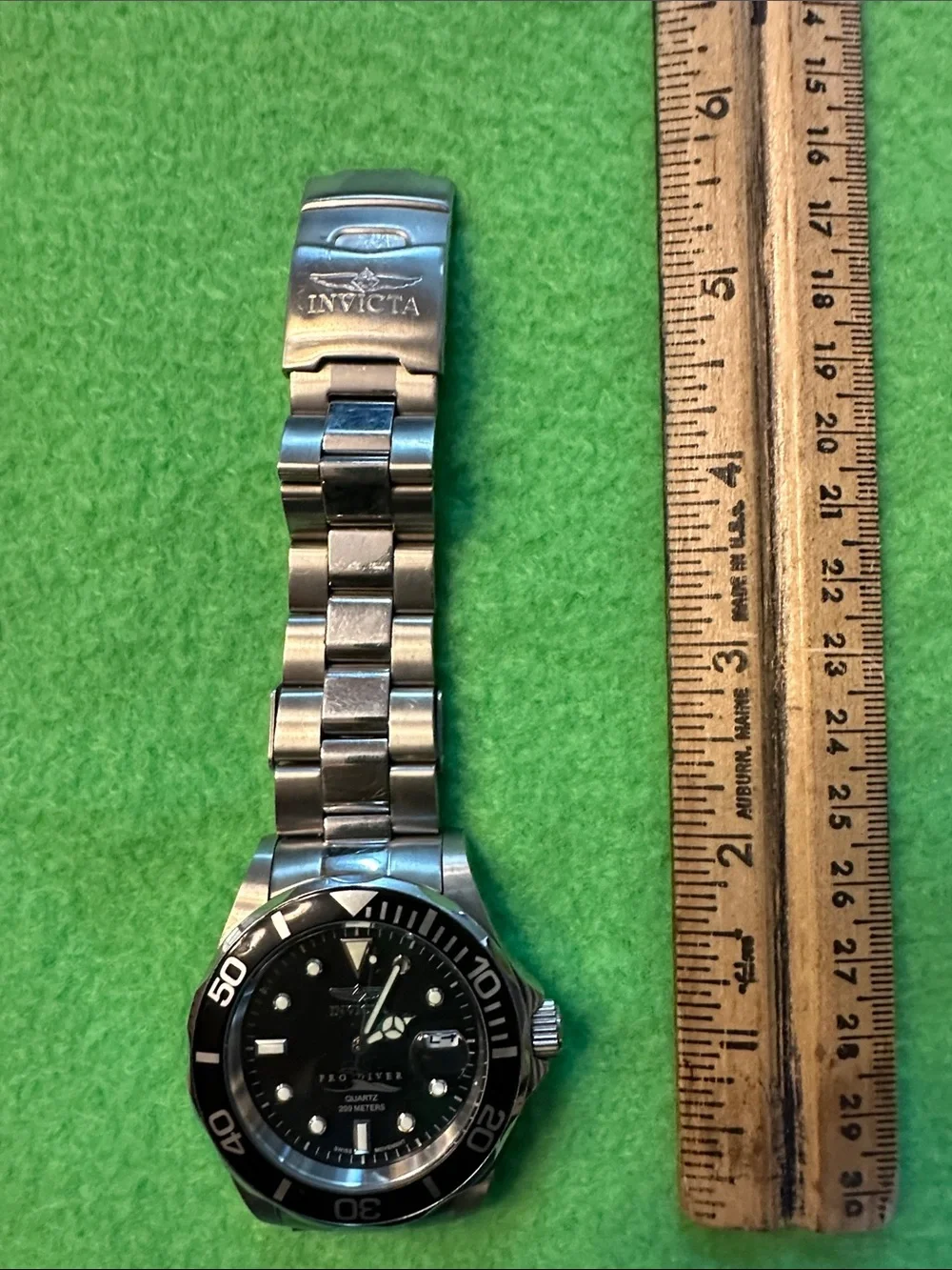 Invicta Men's Stainless Steel Watch with Black Dial